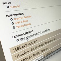 Layered Learning for Classroom Guitar