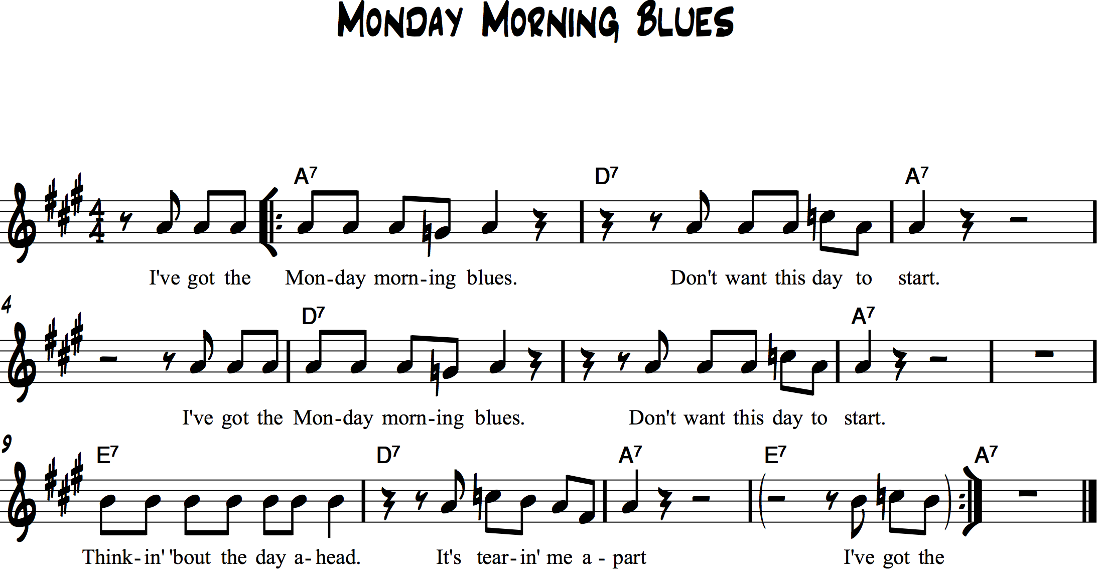 Monday Morning Blues
